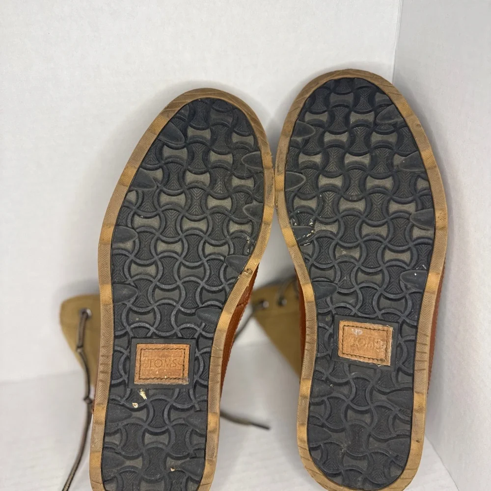 Tom's Searcher Lace-Up Boots Wheat Brown Men's 8 - Picture 4 of 5